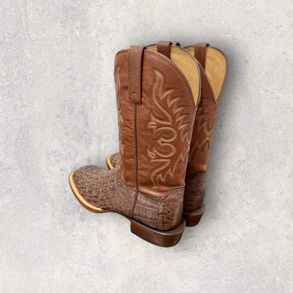 🔥🐊Lucchese Caiman Hornback Boots Sz 10D | New | Sole + Heel Protectors 🐊🔥 - Picture 7 of 14